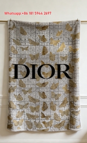 Dior Butterfly Flannel Sofa Throw Blanket D209